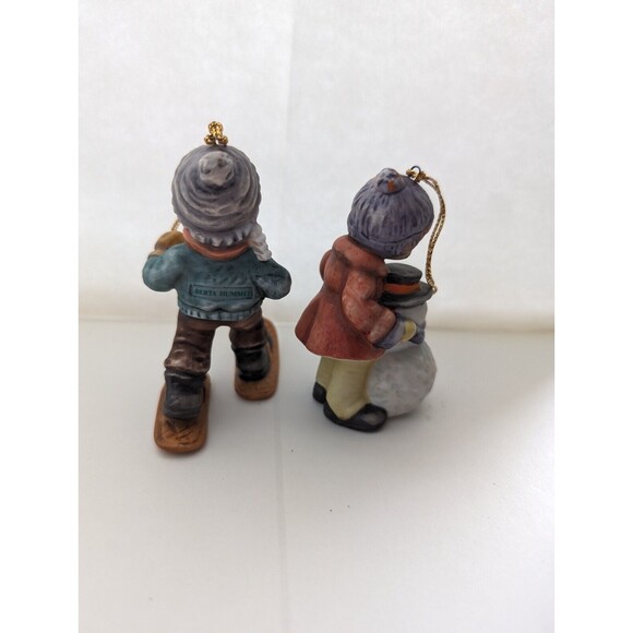 Berta Hummel Christmas Ornaments Goebel Lot of 8 Children Figures Porcelain Vtg - Picture 8 of 14